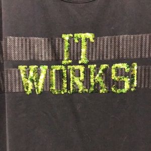 IT WORKS sequin tank‎ top size XL